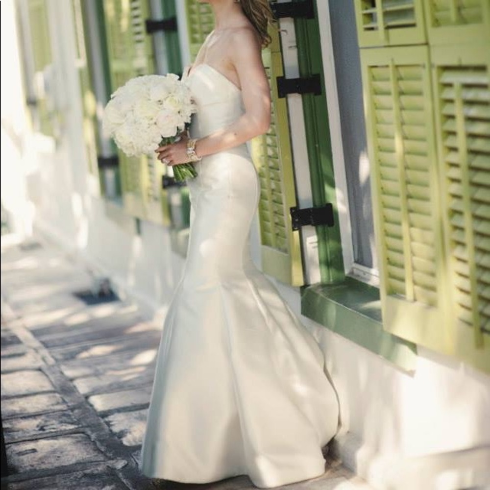 Tara Keely 2155 Ivory Silk Mikado Wedding Dress 8